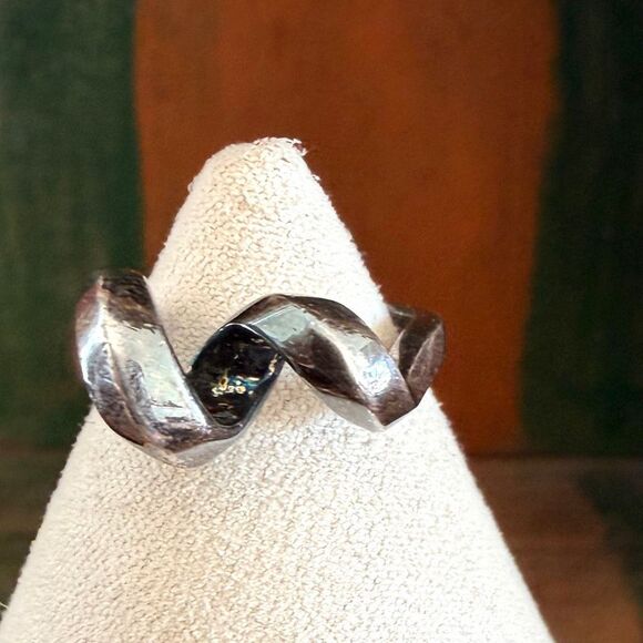 Sterling Silver Sculptural Wrap Ring